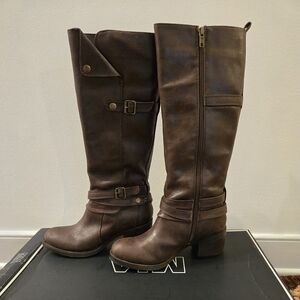 Mia Sabato Brown Knee-High Boots Size 7.5